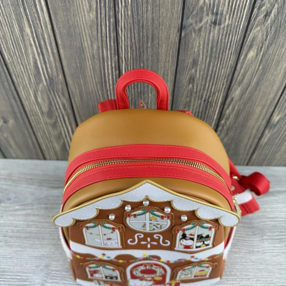 Hello Kitty & Friends Gingerbread House Mini Backpack Loungefly Christmas NWT